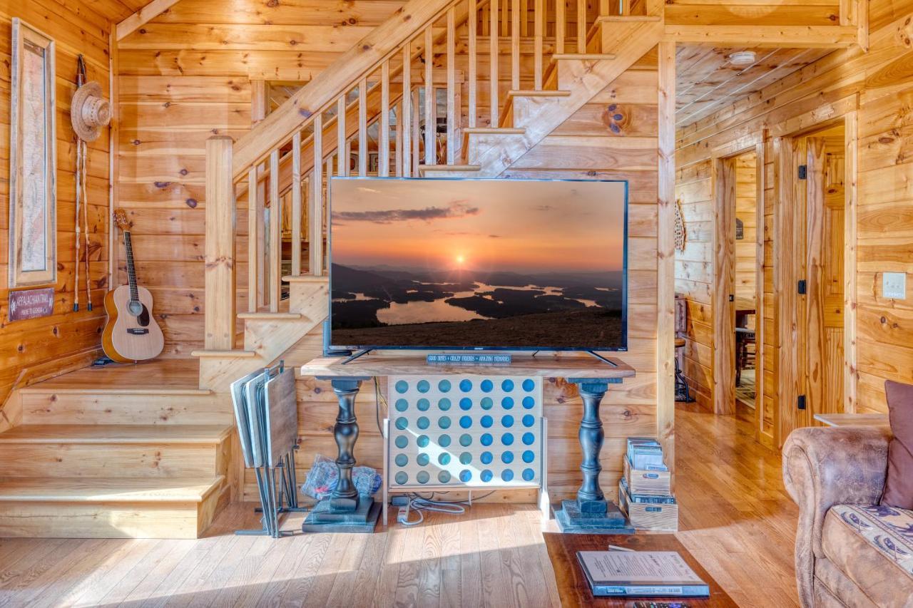 Trout N' About Your Blue Ridge Mountains Retreat, Hot Tub + Game Room! Ellijay Exterior foto